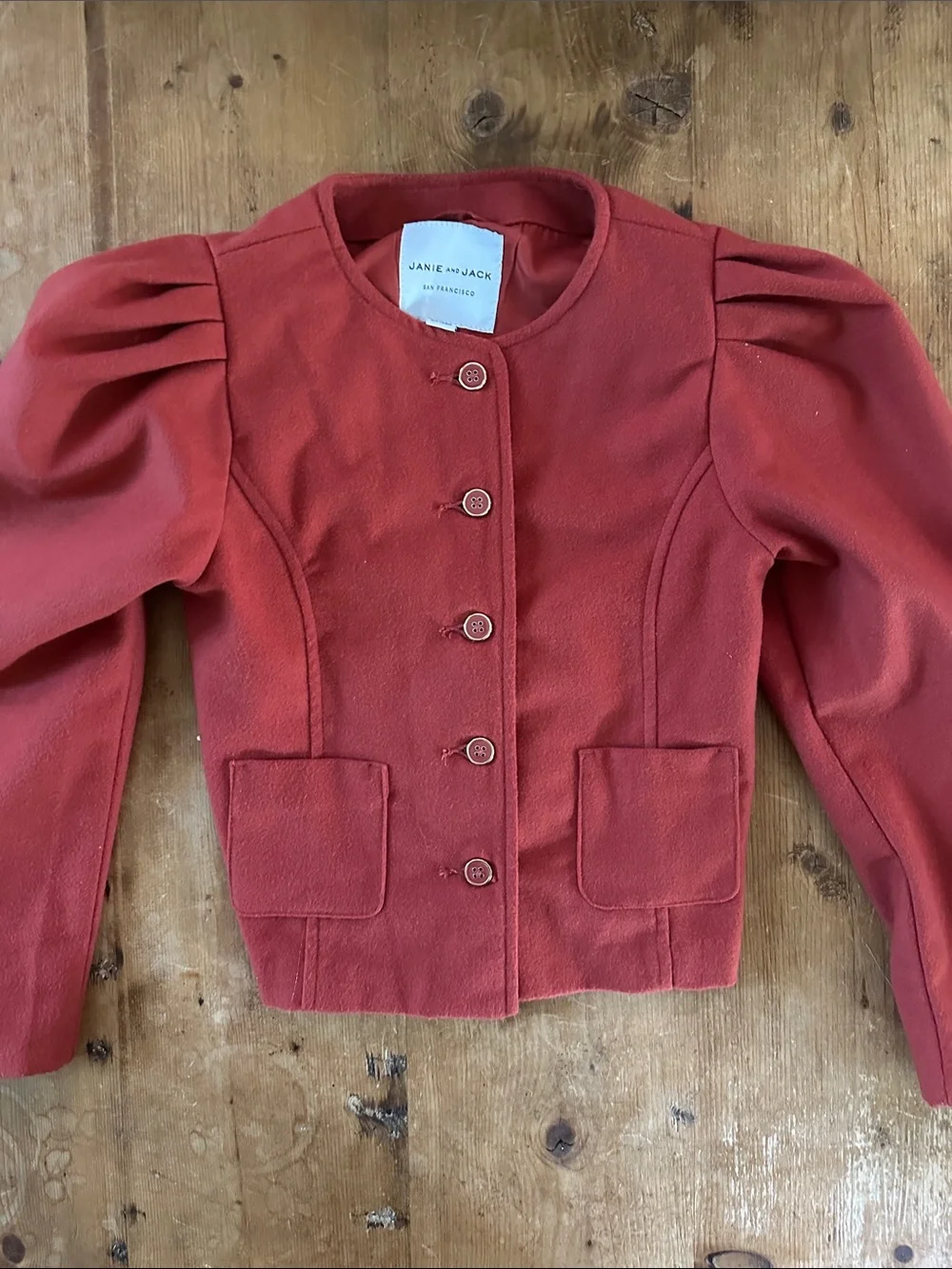 JANIE & JACK SAN FRANCISCO BUTTON JACKET GIRLS 7 TO 8 FALL